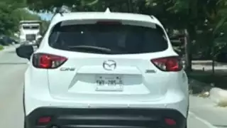 La mujer compartió la foto del automóvil que atentó contra su vida