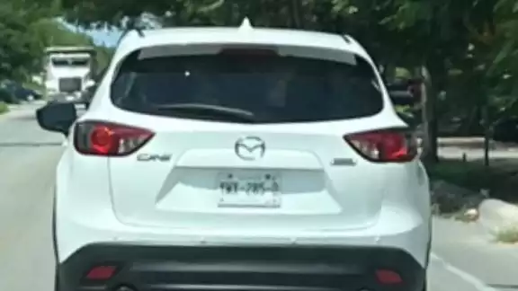 La mujer compartió la foto del automóvil que atentó contra su vida