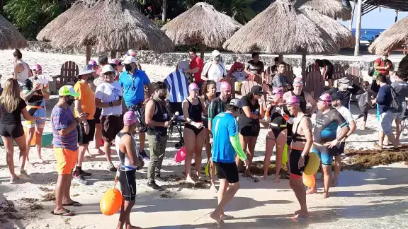 Así lució Parque Chankanaab por este evento deportivo Así lució Parque Chankanaab por este evento deportivo
