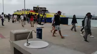 El cruce marítimo se mantiene funcionando