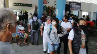 Así lució la terminal marítima este viernes