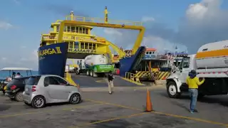 El ferry inició labores con normalidad.