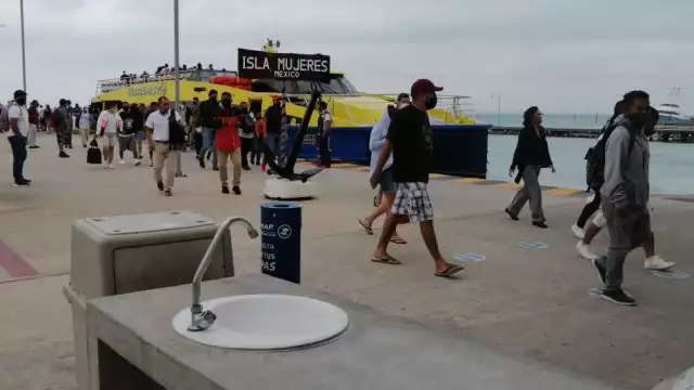 El cruce marítimo se mantiene funcionando