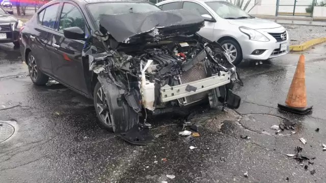 El lugar quedó abanderado por elementos de la SSP en espera de las aseguradoras