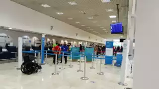 Dos vuelos llegaron adelantados al Aeropuerto Internacional de Mérida, por lo que su salida se prevé, sea a tiempo