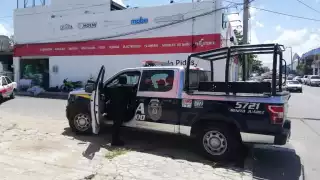 Al lugar de los hechos llegaron policías preventivos