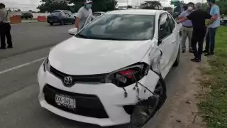 Al lugar acudieron elementos de la Secretaría de Seguridad Pública y Cruz Roja