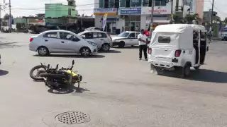 Así quedaron las unidades luego del choque