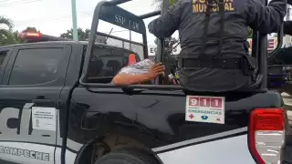 Los dos hombres fueron puestos a disposición de la Fiscalía de Campeche