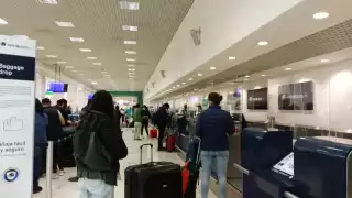 Hasta ahora sólo han despegado los vuelos 821 y 823 con destino a la Ciudad de México
