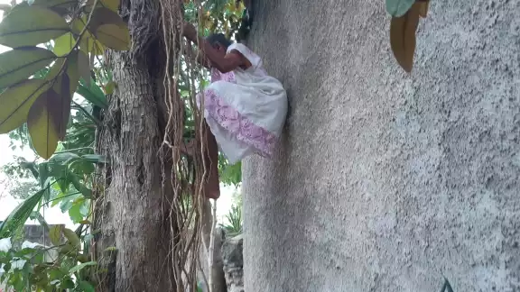 Demetria Euán dijo que su secreto es colgarse de los bejucos y apoyarse en los escalones Demetria Euán dijo que su secreto es colgarse de los bejucos y apoyarse en los escalones