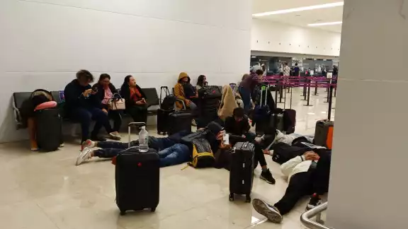 Los estudiantes se dirigían a un viaje de estudios