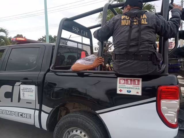 Los dos hombres fueron puestos a disposición de la Fiscalía de Campeche