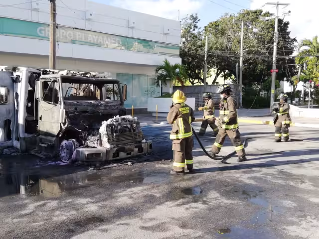 Así quedaron las unidades luego del incendio