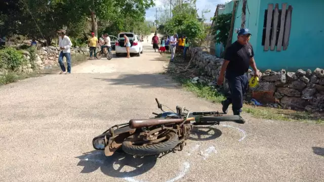 El motociclista requirió atención médica