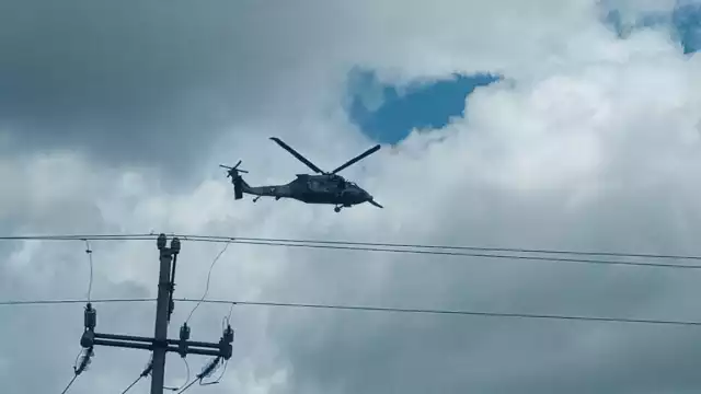 Por más de 20 minutos sobrevolaron donde se ubica el área de los avances de la obra en construcción del Tren Maya