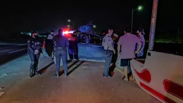 El vehículo fue removido de la carretera Mérida-Progreso con una grúa tras el choque ocurrido este 11 de marzo