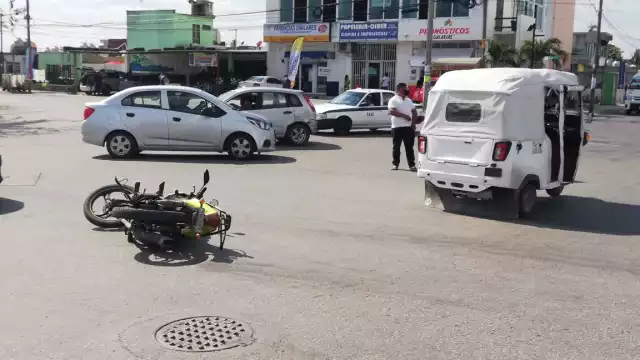 Así quedaron las unidades luego del choque