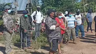 Varios vecinos de la zona protestaron