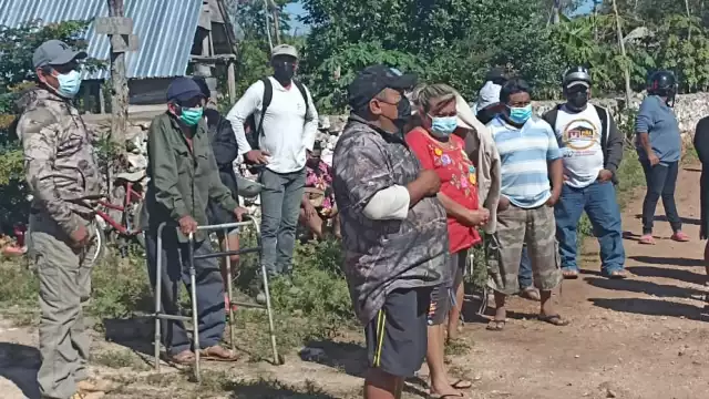 Varios vecinos de la zona protestaron