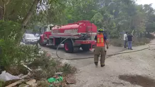 Bomberos de Solidaridad lograron combatir el fuego