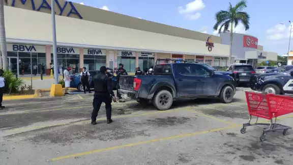 Elementos de la Policía Municipal implementaron un operativo por la zona para dar con los responsables