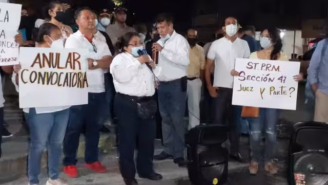 Sindicalizados piden anula convocatoria para la elección del secretario general del sindicato de Pemex