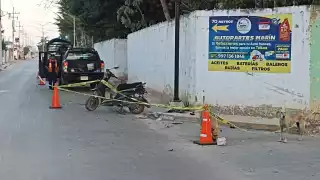 El lesionado fue trasladado al Hospital General de Tekax para su atención médica