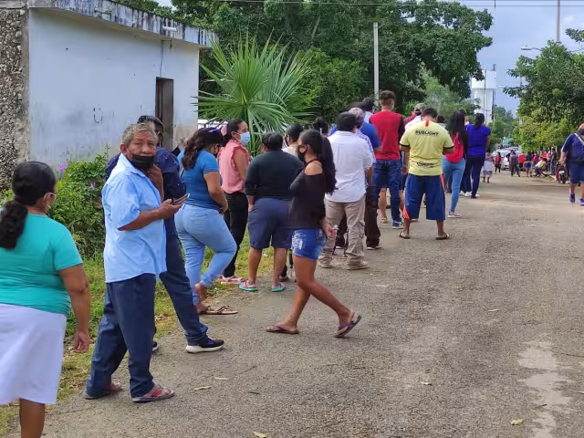 En la cabecera municipal se instalaron un total de cinco casillas: tres casillas básicas y dos contiguas