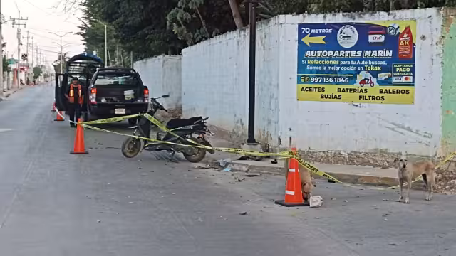 El lesionado fue trasladado al Hospital General de Tekax para su atención médica