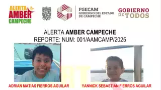 Activan Alerta Amber en Campeche por desaparición de dos menores en Ciudad del Carmen