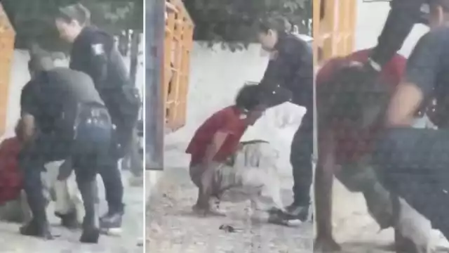Se ha vuelto viral un video en el que se observa a dos elementos de la Policía de Guadalajara agrediendo físicamente a un indigente