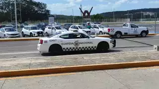 Se vio a la Guardia Nacional en el aeropuerto de Campeche