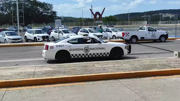 Se vio a la Guardia Nacional en el aeropuerto de Campeche Se vio a la Guardia Nacional en el aeropuerto de Campeche