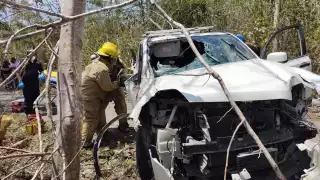 El accidente se registró en el kilómetro 3 de la carretera federal Valladolid - Felipe Carrillo Puerto