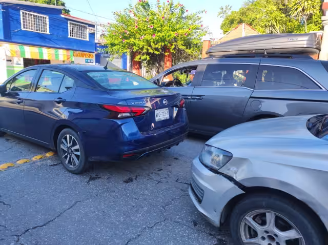 En el accidente solamente se registraron daños materiales