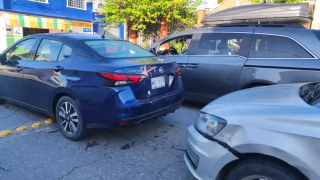 En el accidente solamente se registraron daños materiales