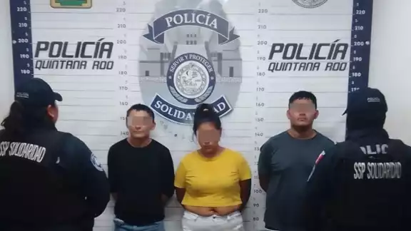 Los detenidos y las posibles drogas fueron puestos a disposición de la FGE