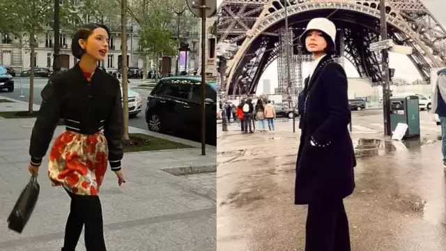 Ángela Aguilar en sus vacaciones en París