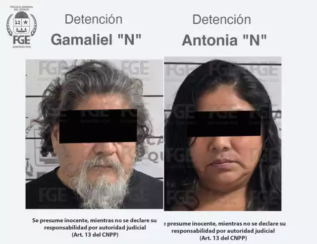 Durante las diligencias, los agentes detuvieron a dos personas: Antonia “N” y Gamaliel “N”