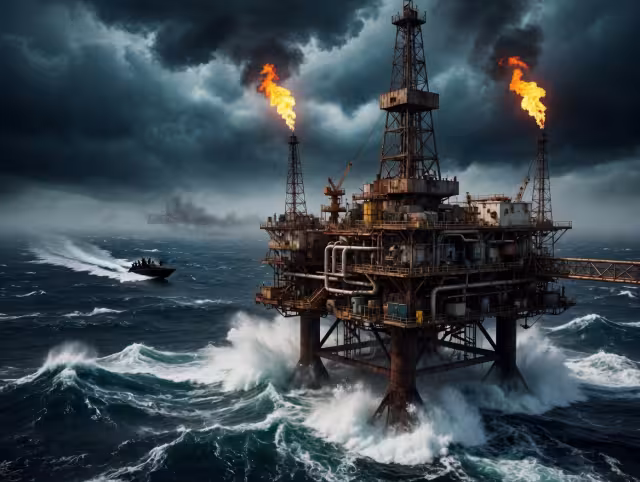 Roban plataformas petroleras y embarcaciones pesqueras.