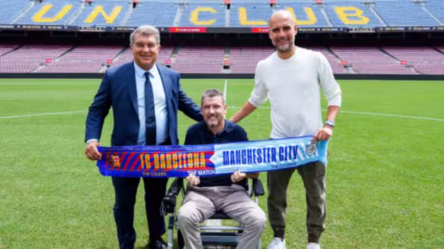 Barcelona y Manchester City se enfrentarán en el Camp Nou el próximo miércoles en un partido a beneficio