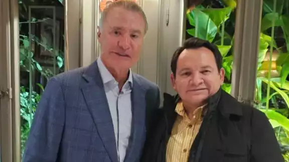 Gobernador Joaquín Díaz Mena se reúne con Quirino Ordaz, embajador de México en España