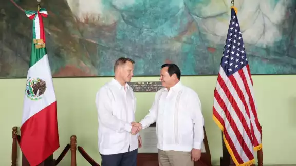 El gobernador de Yucatán, Joaquín Díaz Mena, anunció el fortalecimiento de la alianza estratégica con Estados Unidos El gobernador de Yucatán, Joaquín Díaz Mena, anunció el fortalecimiento de la alianza estratégica con Estados Unidos
