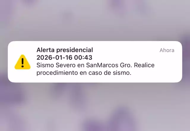 La alerta sísmica presidencial se ha escuchado dos veces en 2026.