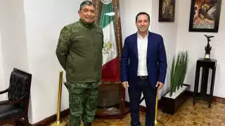 Mauricio Vila y el titular de la Sedena revisan avances del proyecto del Gran Parque La Plancha