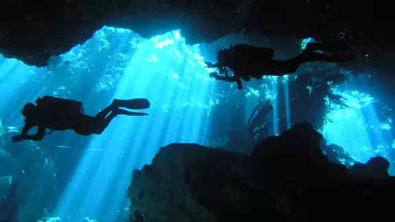 Es un sitio perfecto para practicar buceo debido a sus hondas cavernas Es un sitio perfecto para practicar buceo debido a sus hondas cavernas