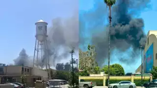 Supuestamente el incendio fue ocasionado por un corto circuito tras la explosión de un transformador.
