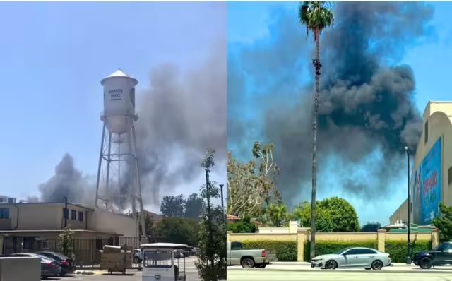 Supuestamente el incendio fue ocasionado por un corto circuito tras la explosión de un transformador.

