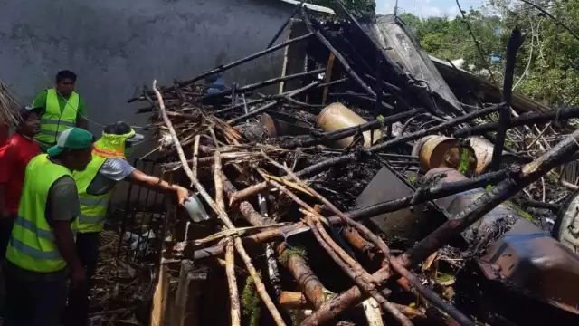 El fuego consumió un cuarto, pero no hubo pérdidas humanas que lamentar